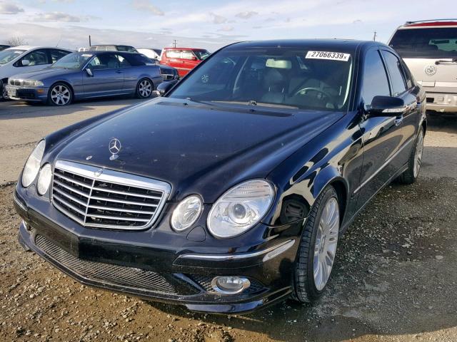 WDBUF56X78B280290 - 2008 MERCEDES-BENZ E 350 BLACK photo 2