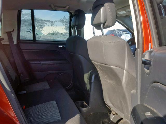 1J4NT4FB3AD578496 - 2010 JEEP COMPASS SP ნარინჯისფერი ფოტო 6