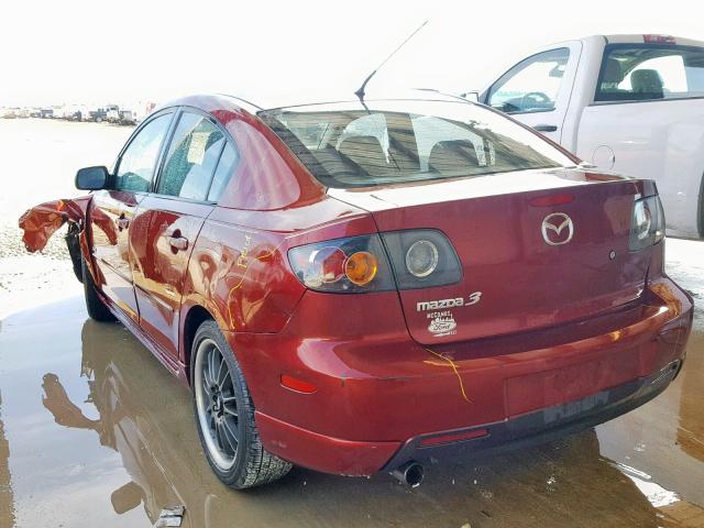 JM1BK323361429681 - 2006 MAZDA 3 S RED photo 3