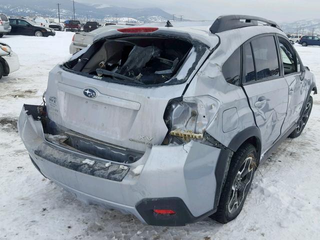 JF2GPAVC0E8267278 - 2014 SUBARU XV CROSSTR GRAY photo 4