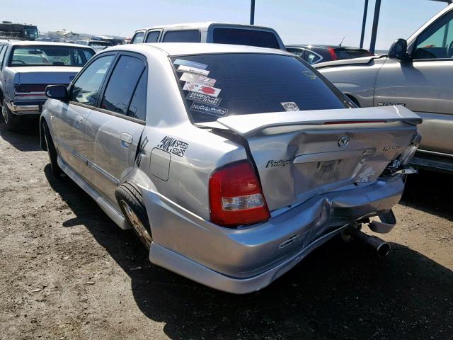 JM1BJ226821578380 - 2002 MAZDA PROTEGE DX SILVER photo 3