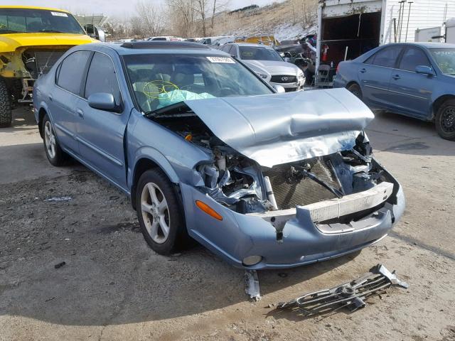 JN1CA31D81T614083 - 2001 NISSAN MAXIMA GXE BLUE photo 1