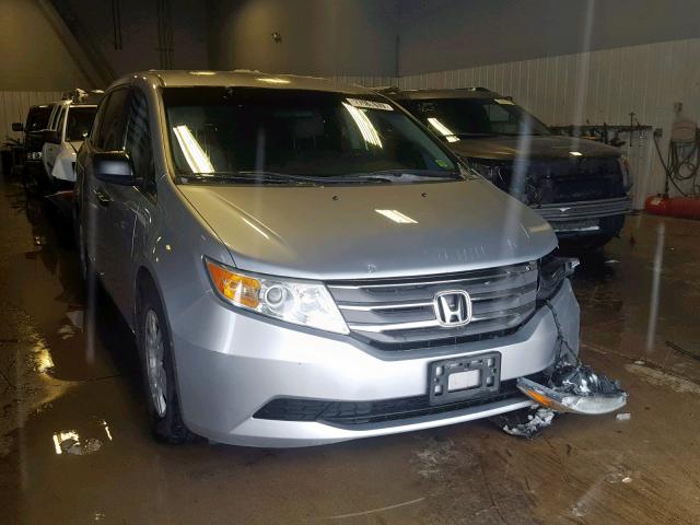 5FNRL5H20BB011201 - 2011 HONDA ODYSSEY LX SILVER photo 1