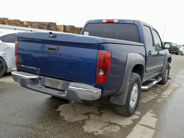 1GCDS136848140127 - 2004 CHEVROLET COLORADO BLUE photo 4