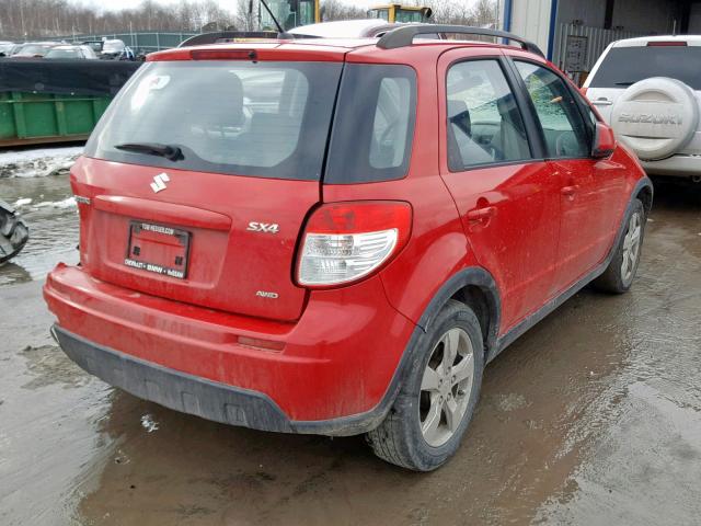 JS2YB5A39B6303898 - 2011 SUZUKI SX4 RED photo 4