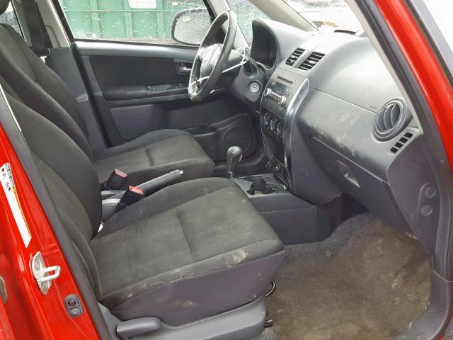 JS2YB5A39B6303898 - 2011 SUZUKI SX4 RED photo 5