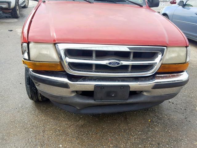 1FTYR10C7WTA63371 - 1998 FORD RANGER RED photo 10