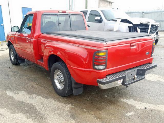 1FTYR10C7WTA63371 - 1998 FORD RANGER RED photo 3