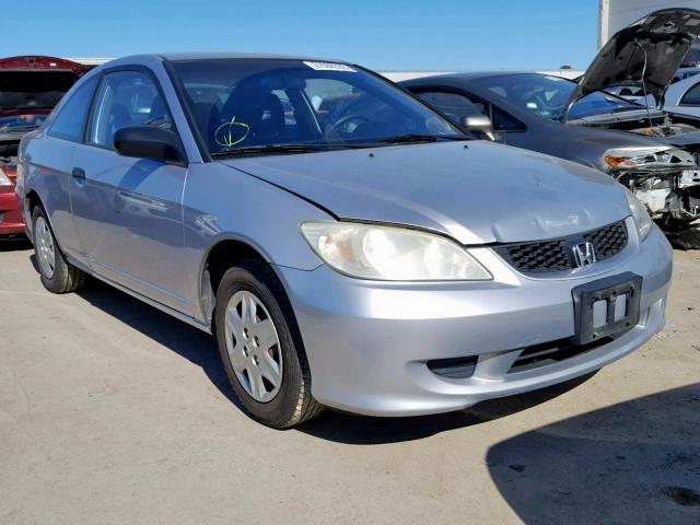 1HGEM22194L038814 - 2004 HONDA CIVIC DX V SILVER photo 1