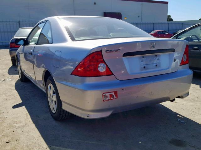 1HGEM22194L038814 - 2004 HONDA CIVIC DX V SILVER photo 3