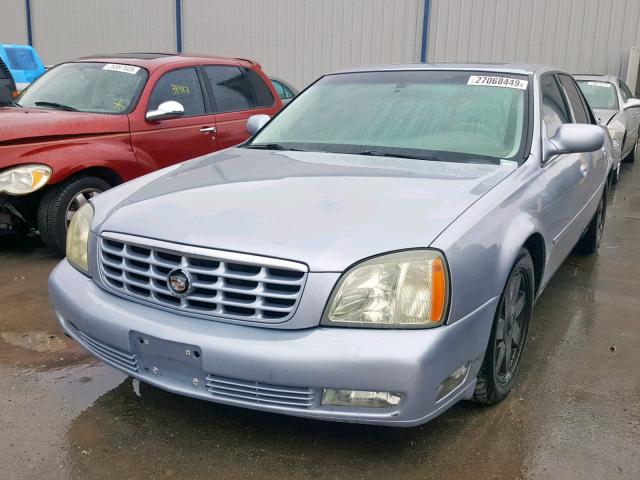 1G6KF57984U244327 - 2004 CADILLAC DEVILLE DT BLUE photo 2