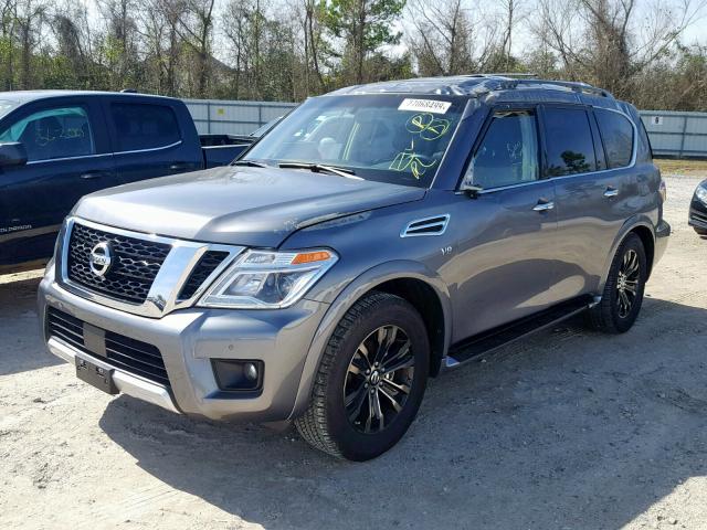 JN8AY2NDXJ9050944 - 2018 NISSAN ARMADA SV GRAY photo 2