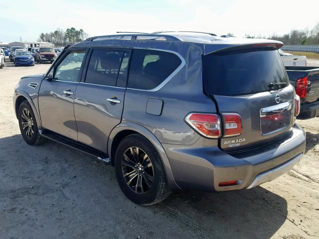 JN8AY2NDXJ9050944 - 2018 NISSAN ARMADA SV GRAY photo 3