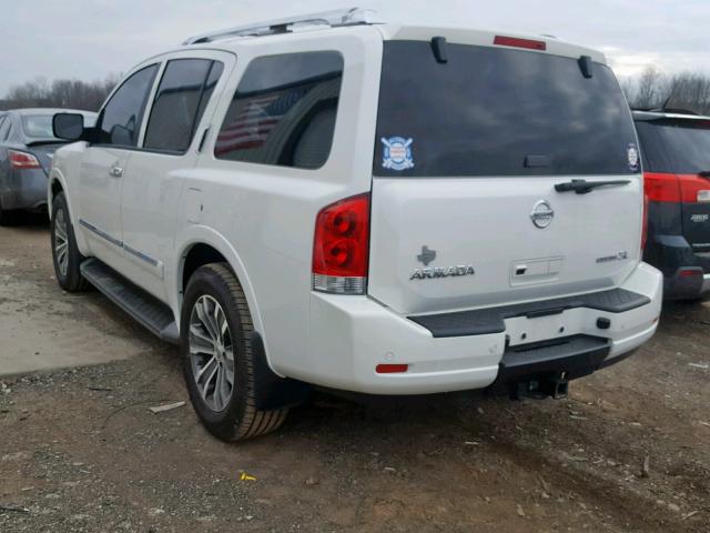 5N1BA0ND0FN615415 - 2015 NISSAN ARMADA SV WHITE photo 3