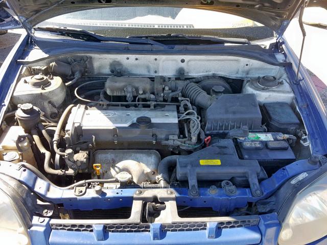 KMHCG45C33U460197 - 2003 HYUNDAI ACCENT GL BLUE photo 7