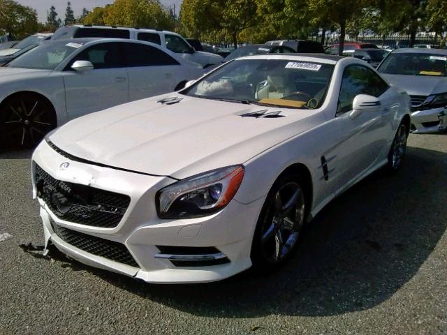 WDDJK7DA2DF010340 - 2013 MERCEDES-BENZ SL 550 WHITE photo 2