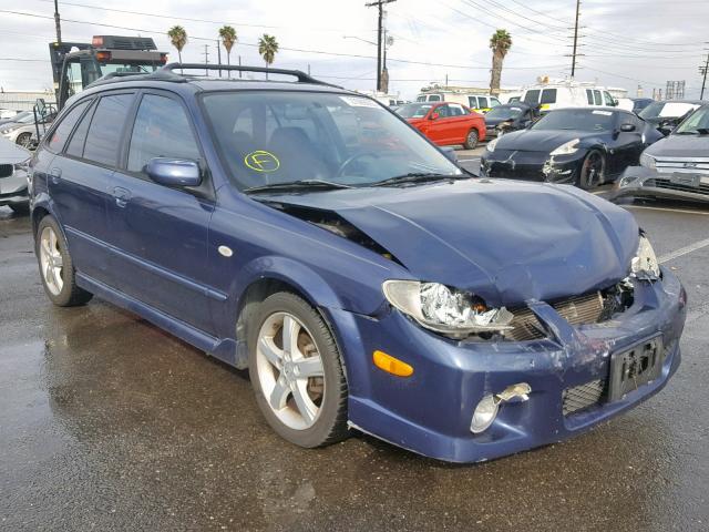 JM1BJ246331151414 - 2003 MAZDA PROTEGE PR BLUE photo 1