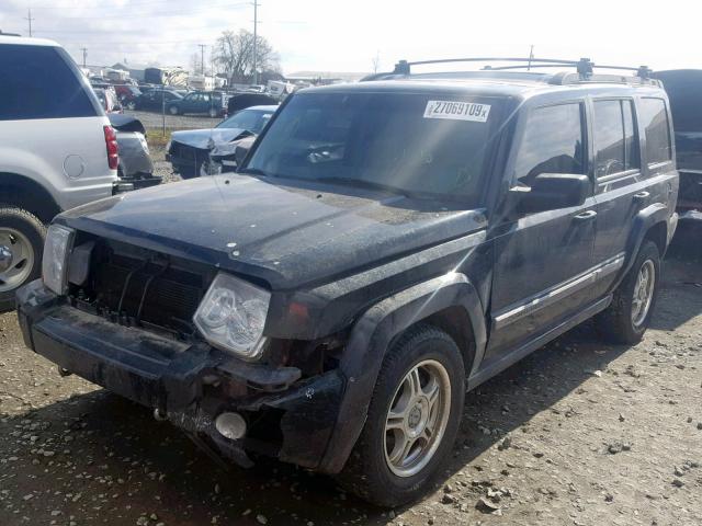 1J8HH48K66C346577 - 2006 JEEP COMMANDER BLACK photo 2
