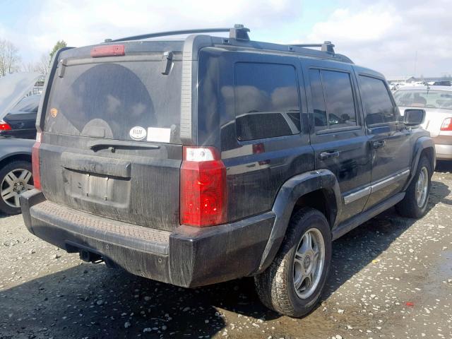 1J8HH48K66C346577 - 2006 JEEP COMMANDER BLACK photo 4