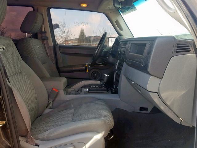 1J8HH48K66C346577 - 2006 JEEP COMMANDER BLACK photo 5