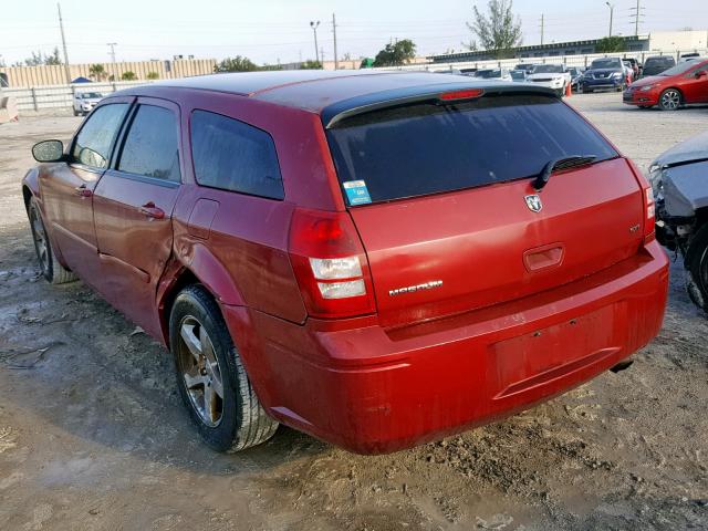 2D4FV48V35H123428 - 2005 DODGE MAGNUM SXT RED photo 3