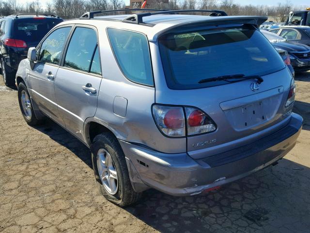 JTJHF10U120258182 - 2002 LEXUS RX 300 BLUE photo 3