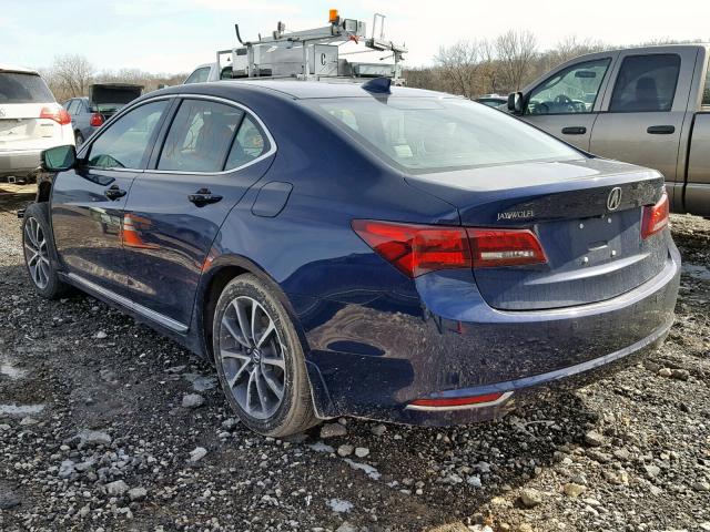 19UUB2F75FA001516 - 2015 ACURA TLX ADVANC BLUE photo 3