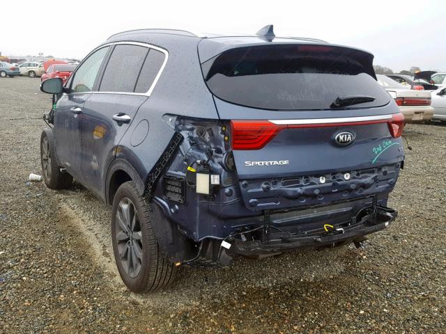 KNDPN3AC9J7410590 - 2018 KIA SPORTAGE E BLUE photo 3