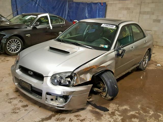 JF1GD29635G517934 - 2005 SUBARU IMPREZA WR SILVER photo 2