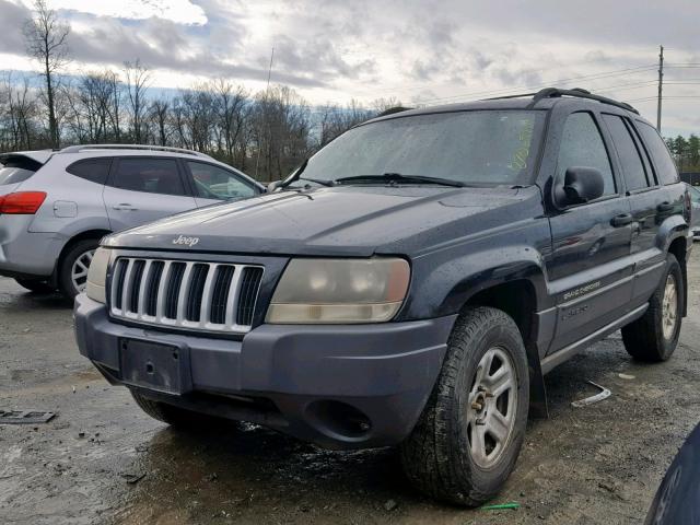 1J4GW48S84C141469 - 2004 JEEP GRAND CHER BLACK photo 2