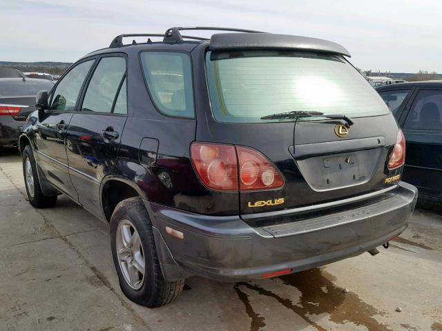 JT6HF10U0X0074191 - 1999 LEXUS RX 300 BLACK photo 3