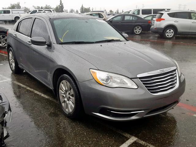 1C3CCBAB6CN273598 - 2012 CHRYSLER 200 LX GRAY photo 1