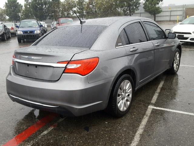 1C3CCBAB6CN273598 - 2012 CHRYSLER 200 LX GRAY photo 4