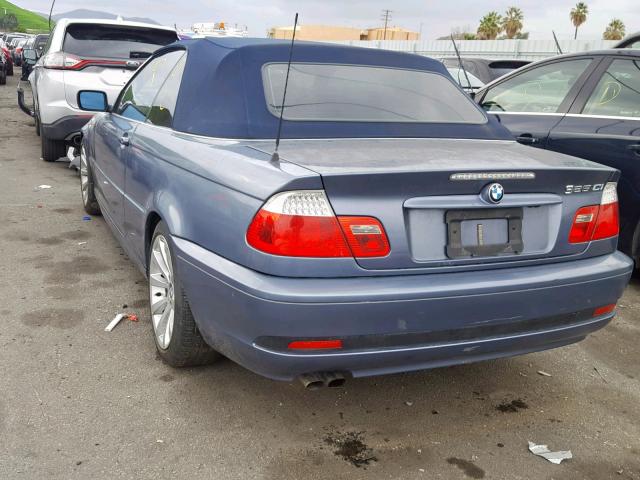 WBABW334X4PL32576 - 2004 BMW 325 CI BLUE photo 3