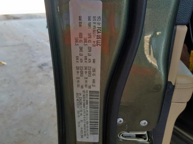 3C4NJCAB9JT411759 - 2018 JEEP COMPASS SP 绿色 照片 10