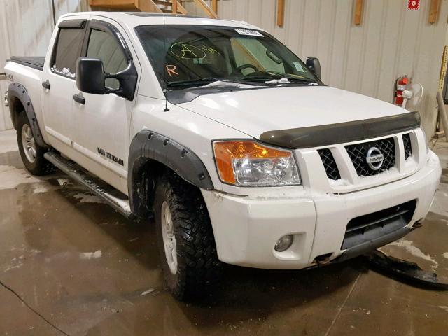 1N6AA0EC7CN330209 - 2012 NISSAN TITAN S WHITE photo 1