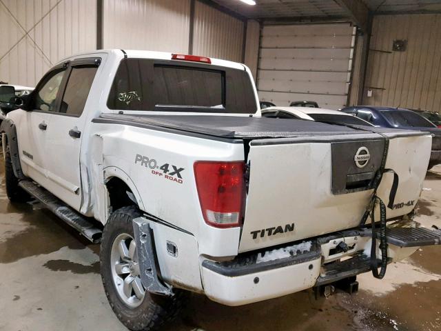 1N6AA0EC7CN330209 - 2012 NISSAN TITAN S WHITE photo 3