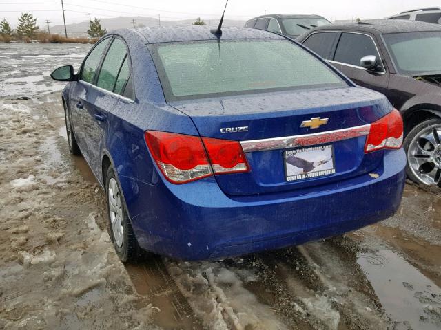 1G1PC5SH3C7386925 - 2012 CHEVROLET CRUZE LS BLUE photo 3