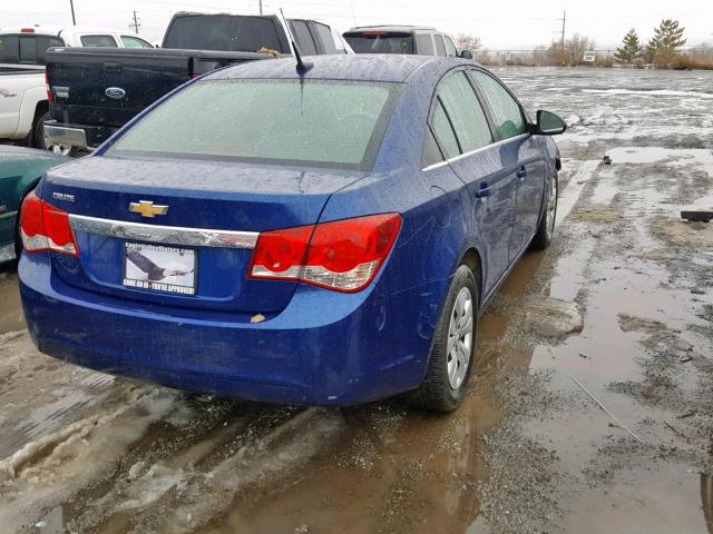 1G1PC5SH3C7386925 - 2012 CHEVROLET CRUZE LS BLUE photo 4