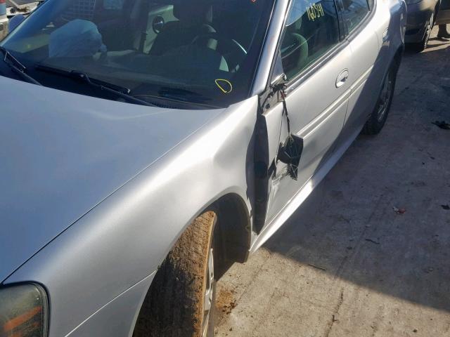 2G2WP522141352357 - 2004 PONTIAC GRAND PRIX SILVER photo 9