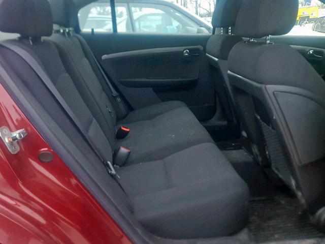 1G8ZV57797F233076 - 2007 SATURN AURA XR RED photo 6