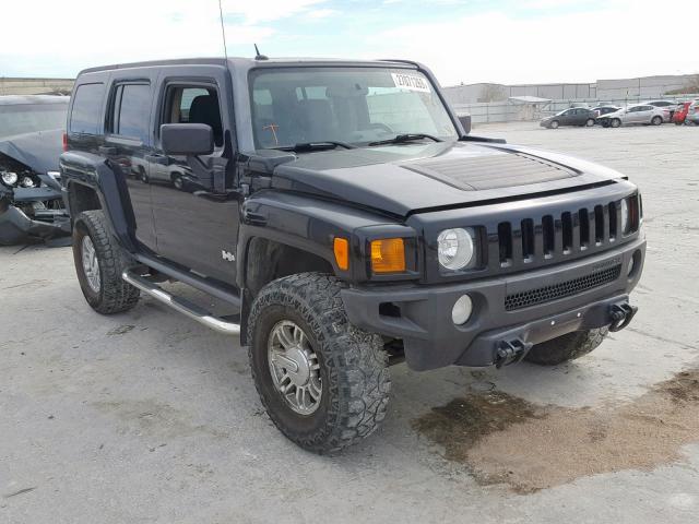 5GTDN13E078245174 - 2007 HUMMER H3 BLACK photo 1