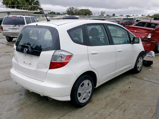 JHMGE8H31CC032129 - 2012 HONDA FIT WHITE photo 4