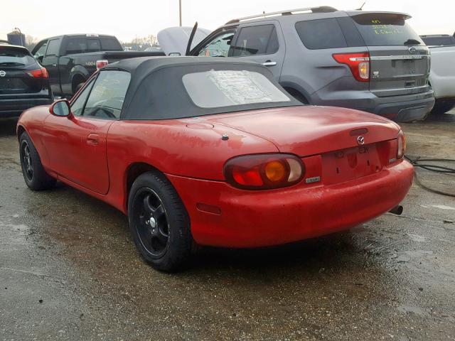 JM1NB3533Y0139703 - 2000 MAZDA MX-5 MIATA RED photo 3