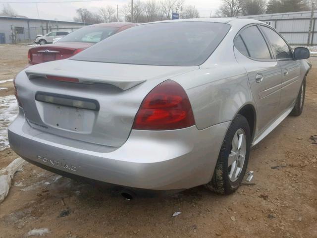 2G2WP552281114129 - 2008 PONTIAC GRAND PRIX SILVER photo 4