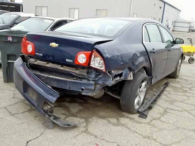 1G1ZA5EUXBF360978 - 2011 CHEVROLET MALIBU LS BLUE photo 4