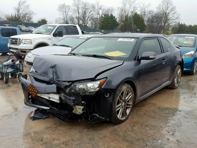 JTKJF5C72C3040813 - 2012 SCION TC GRAY photo 2