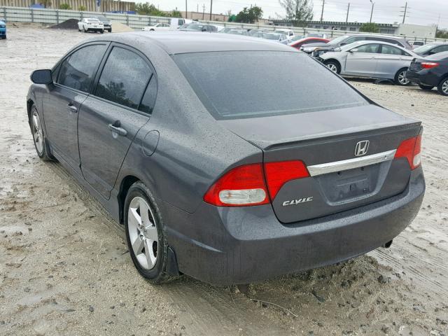 19XFA1F67BE037386 - 2011 HONDA CIVIC LX-S Մոխրագույն լուսանկար 3