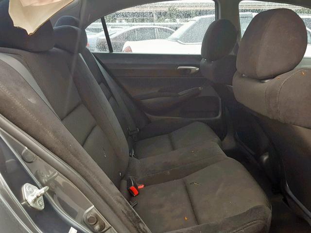 19XFA1F67BE037386 - 2011 HONDA CIVIC LX-S Մոխրագույն լուսանկար 6