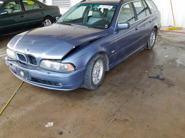 WBADS43471GD85891 - 2001 BMW 525 IT AUT BLUE photo 2